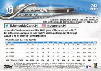 2018 Topps - All-Star Game #243 James McCann Back