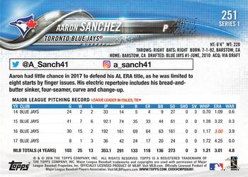 2018 Topps - All-Star Game #251 Aaron Sanchez Back