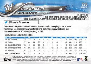 2018 Topps - All-Star Game #296 Lewis Brinson Back