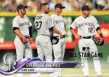 2018 Topps - All-Star Game #314 Colorado Rockies Front