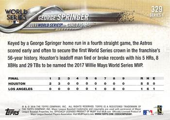 2018 Topps - All-Star Game #329 George Springer Back