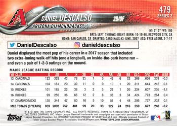 2018 Topps - All-Star Game #479 Daniel Descalso Back