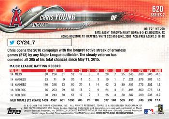 2018 Topps - All-Star Game #620 Chris Young Back