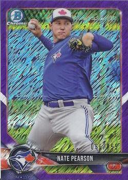 2018 Bowman Chrome - Prospects Purple Shimmer Refractor #BCP249 Nate Pearson Front