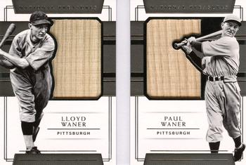 2018 Panini National Treasures - Legendary Silhouette Duals Booklets #LSB-LP Lloyd Waner / Paul Waner Front