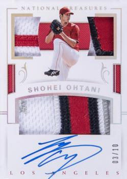2018 Panini National Treasures - Player's Collection Signatures Holo Silver #PCS-SO Shohei Ohtani Front