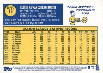 2019 Topps Heritage #19 Russell Martin Back