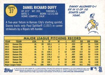 2019 Topps Heritage #37 Danny Duffy Back