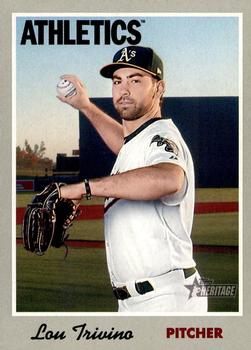 2019 Topps Heritage #55 Lou Trivino Front