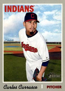 2019 Topps Heritage #136 Carlos Carrasco Front