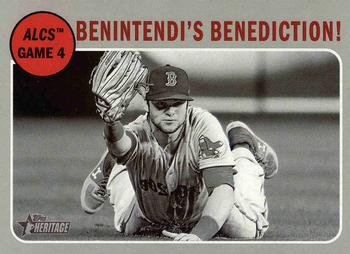 2019 Topps Heritage #201 Benintendi's Benediction! Front