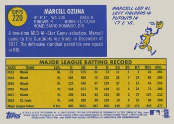2019 Topps Heritage #220 Marcell Ozuna Back