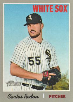 2019 Topps Heritage #274 Carlos Rodon Front