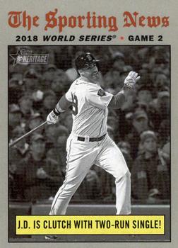 2019 Topps Heritage #306 J.D. Is Clutch with Two-Run Single! Front