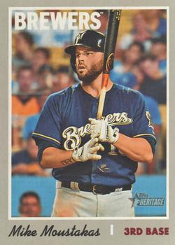 2019 Topps Heritage #370 Mike Moustakas Front