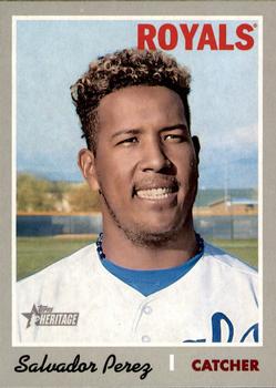 2019 Topps Heritage #402 Salvador Perez Front