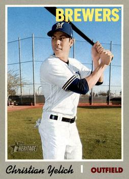 2019 Topps Heritage #410 Christian Yelich Front