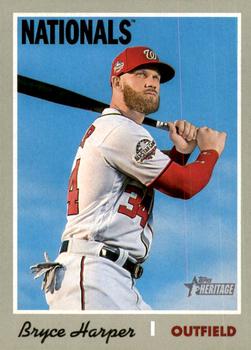 2019 Topps Heritage #415 Bryce Harper Front