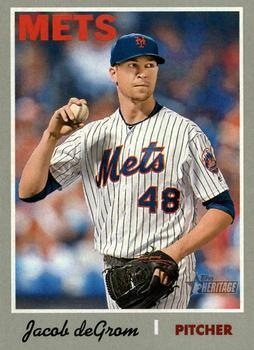 2019 Topps Heritage #419 Jacob deGrom Front