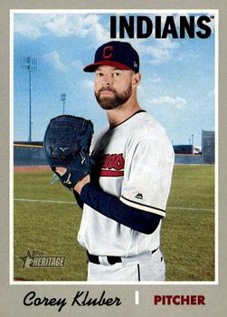 2019 Topps Heritage #448 Corey Kluber Front