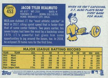 2019 Topps Heritage #453 J.T. Realmuto Back