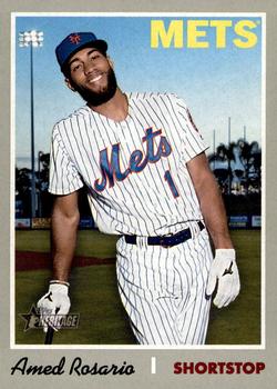 2019 Topps Heritage #498 Amed Rosario Front