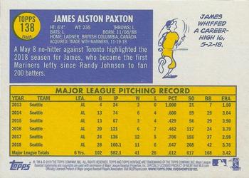 2019 Topps Heritage #138 James Paxton Back