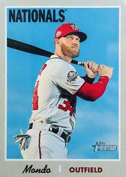 2019 Topps Heritage #415 Bryce Harper Front