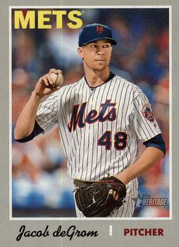 2019 Topps Heritage #419 Jacob deGrom Front