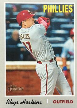 2019 Topps Heritage #458 Rhys Hoskins Front