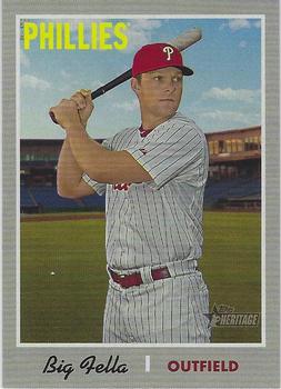 2019 Topps Heritage #458 Rhys Hoskins Front