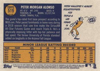2019 Topps Heritage #519 Pete Alonso Back