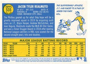 2019 Topps Heritage #535 J.T. Realmuto Back