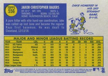 2019 Topps Heritage #556 Jake Bauers Back