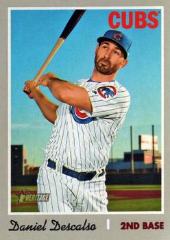 2019 Topps Heritage #586 Daniel Descalso Front
