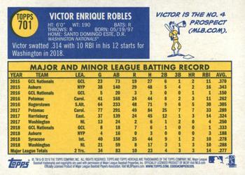 2019 Topps Heritage #701 Victor Robles Back