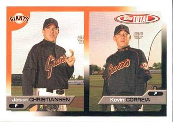 2005 Topps Total #576 Jason Christiansen / Kevin Correia Front