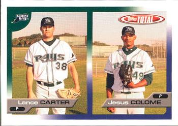 2005 Topps Total #598 Lance Carter / Jesus Colome Front