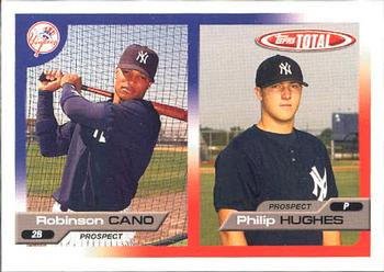2005 Topps Total #718 Robinson Cano / Philip Hughes Front