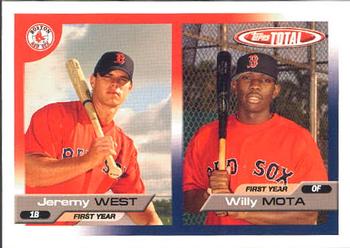2005 Topps Total #747 Jeremy West / Willy Mota Front