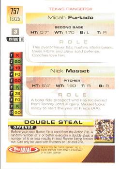 2005 Topps Total #757 Micah Furtado / Nick Masset Back