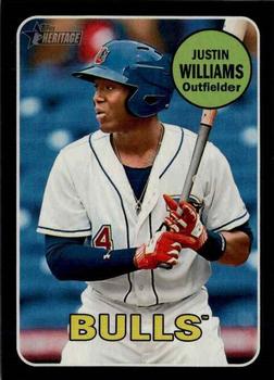 2018 Topps Heritage Minor League - Black #3 Justin Williams Front