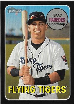 2018 Topps Heritage Minor League - Black #73 Isaac Paredes Front