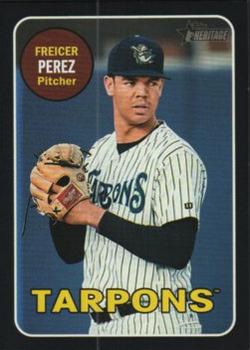 2018 Topps Heritage Minor League - Black #86 Freicer Perez Front