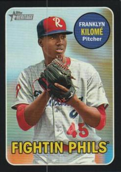2018 Topps Heritage Minor League - Black #104 Franklyn Kilome Front