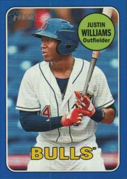 2018 Topps Heritage Minor League - Blue #3 Justin Williams Front