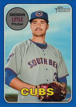 2018 Topps Heritage Minor League - Blue #16 Brendon Little Front
