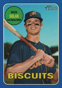 2018 Topps Heritage Minor League - Blue #66 Nick Solak Front