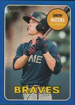 2018 Topps Heritage Minor League - Blue #72 Drew Waters Front