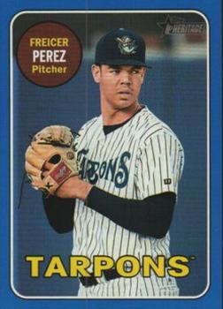 2018 Topps Heritage Minor League - Blue #86 Freicer Perez Front
